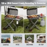 FEASTO Portable Propane Gas Grill with Cart