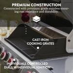 GasOne Deluxe 3-Burner Stainless Steel BBQ Grill