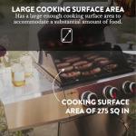 GasOne Deluxe 3-Burner Stainless Steel BBQ Grill