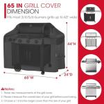 Unicook 65-Inch Heavy Duty BBQ Grill Cover