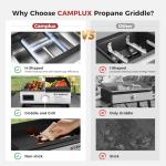 Camplux Portable 15,000 BTU Propane Griddle Grill