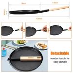 8-Inch Lightweight Frying Pan with Wooden Handle