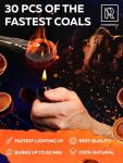 30 Quick Light Charcoal Discs for Incense Burning