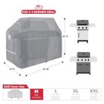 Heavy Duty 54 Inch BBQ Grill Cover - Gray