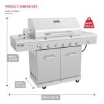 Nexgrill 6-Burner Propane Gas Grill with Searing Burner