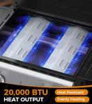 Electactic 2-Burner Portable Propane BBQ Grill