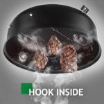 VINGLI 18 Inch Heavy Duty Charcoal Smoker Grill