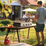 ROVSUN 4 Burner Portable Propane Griddle Grill