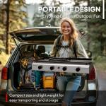 ROVSUN 4 Burner Portable Propane Griddle Grill