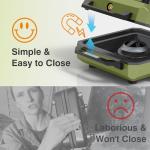 Portable 2 Burner Camping Stove with Windshield