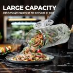 Stainless Steel Grill Basket with Wooden Handle 2PCS