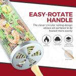 Stainless Steel Grill Basket with Wooden Handle 2PCS