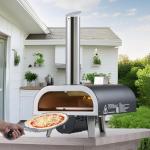 VEVOR Dual Fuel Outdoor Pizza Oven for Grilling