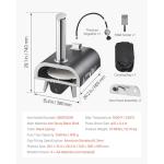 VEVOR Dual Fuel Outdoor Pizza Oven for Grilling