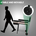 Outvita Charcoal Grill with Smoker and Wheels