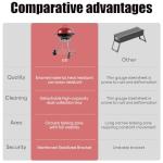 Portable 18-Inch Charcoal Grill, Red Kettle Style