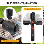 Cordless Electric Grill Brush with Replacement Head