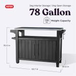 Keter Unity XL Portable Outdoor Grill Prep Table