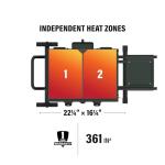 Blackstone 22" Omnivore Flexfold Griddle, Alpine Green