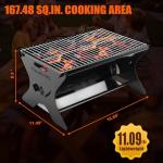 QuliMetal 18" Portable Charcoal Grill for Camping