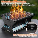 QuliMetal 18" Portable Charcoal Grill for Camping