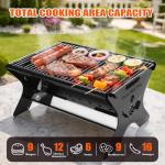 QuliMetal 18" Portable Charcoal Grill for Camping