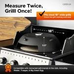 HeatGuard Pro Grill Top Pizza Oven for Outdoors
