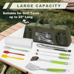 Large BBQ Tool Storage Bag with Pockets