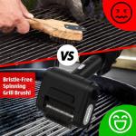 Electric Rechargeable Grill Brush with LED Light