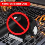 Electric Rechargeable Grill Brush with LED Light