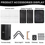 Supernal Portable Charcoal BBQ Grill for Outdoor Fun