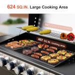 Brand-Man 6 Burner Propane Grill with Infrared Sear