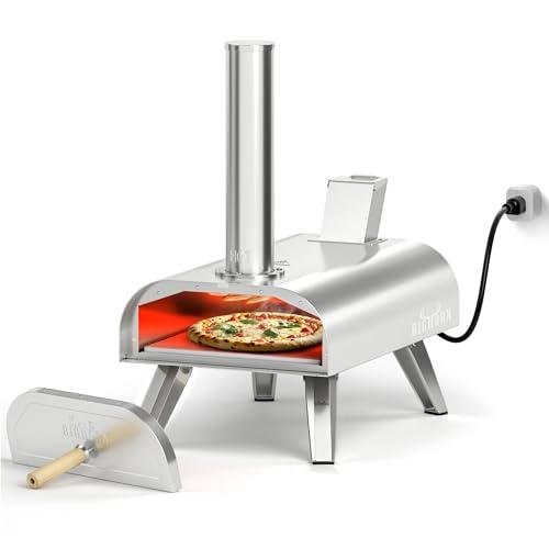 Big Horn Outdoors 12" Dual Fuel Pizza Oven