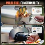 Big Horn Outdoors 12" Dual Fuel Pizza Oven