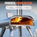 Big Horn Outdoors 12" Dual Fuel Pizza Oven