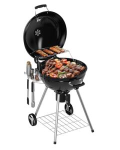 GRiliFE 22" Premium Charcoal Kettle Grill and Smoker