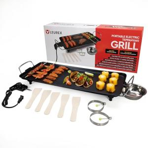 27" Smokeless Electric Griddle - Portable Nonstick Grill