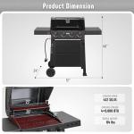 Feasto 4 Burner Gas Grill with Side Table