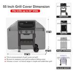 55 Inch Waterproof Grill Cover for 3-4 Burners
