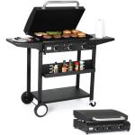 WARMOUNTS 3-Burner Portable Propane Gas Grill