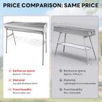 Portable Foldable Charcoal Grill for Camping and Picnics