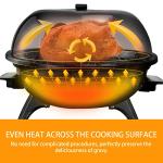 Techwood 15-Serving Electric BBQ Grill for Outdoors