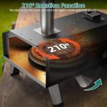 YITAHOME Outdoor 12" Wood Pellet Pizza Oven