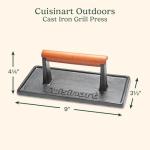 Cuisinart Cast Iron Grill Press with Wooden Handle