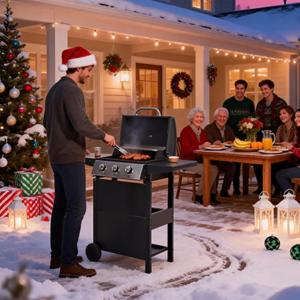 Endark 3-Burner Propane Grill with Built-In Thermometer