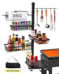 Griddle Caddy Organizer for BBQ Grill Accessories