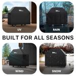 Heavy-Duty BBQ Gas Grill Cover, Weather-Resistant
