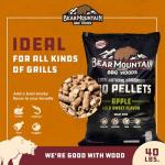 Bear Mountain Apple Smoker Wood Chips, 40 lbs