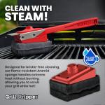 Bristle-Free Grill Brush with Triple Scraper