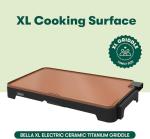 BELLA XL Electric Griddle - Cook 15 Eggs at Once